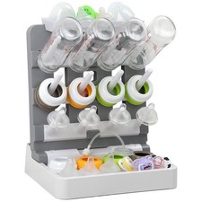 Vertical Standing Baby Bottle Drying Rack Countertop Fits 12 Bottles