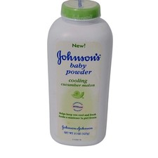 Johnson's Baby Powder Cooling Cucumber Melon Mild 15 oz. Discontinued New SEALED