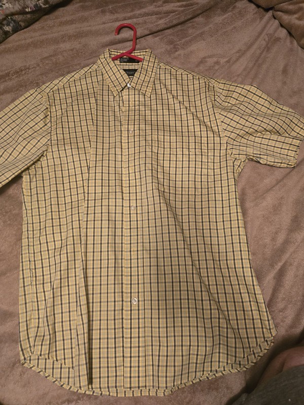 Haggar Men's Short Sleeve Dress Shirt