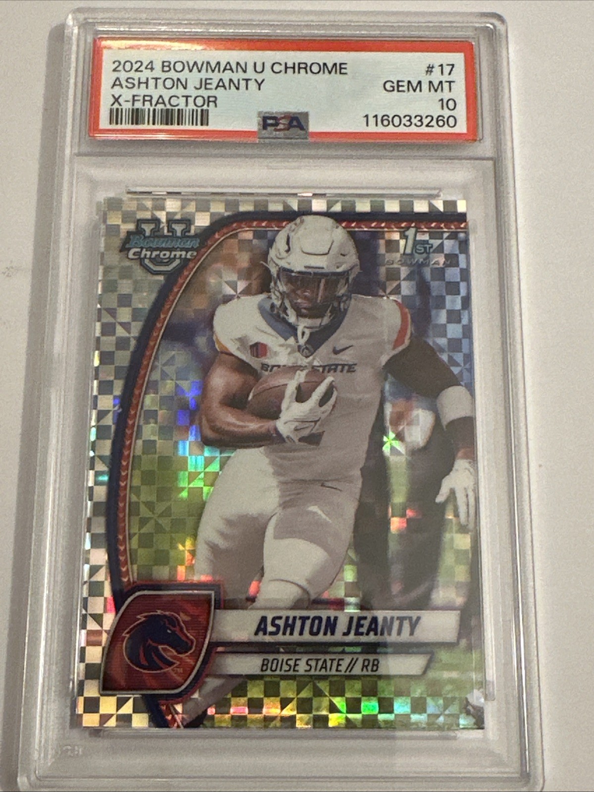 2024 Bowman U Chrome Ashton Jeanty #17 X-Fractor PSA10!!