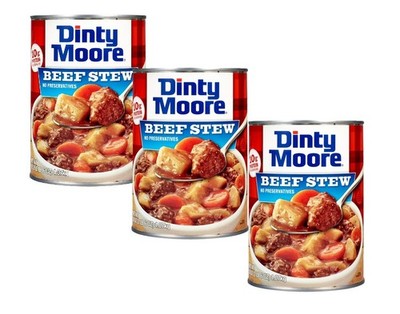 DINTY MOORE Beef Stew, Shelf-Stable, Steel Can 38 oz Pack of 3