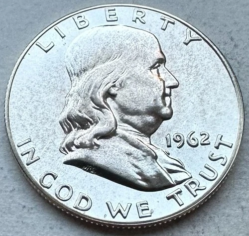 1962 Proof Franklin Half Dollar 90% Silver-INV#8480