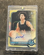 2021-22 Bowman University Chrome Jared McCain 1st RC Gold Refractor Auto 40/50🏀