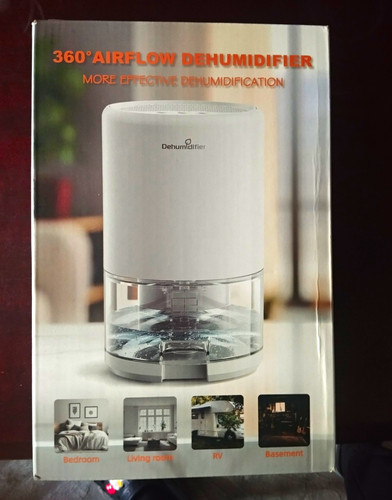 Dehumidifier 360° Airflow Mini 360ml Auto Shut Off LED Wi-Fi Alexa Timer
