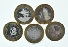 Lot 5 $10 Silver Strike Casino Rounds 3 T Oz .999 1 *396