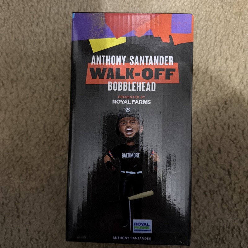 Baltimore Orioles Anthony Santander Walk-Off City Connect Bobblehead SGA 6/1/24