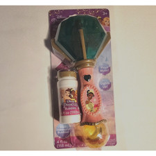 Disney Princess Bell Lights and Sounds Bubble Wand Pink Handle Princess Tiana