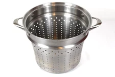 Calphalon Stainless Steamer Strainer Pasta Stockpot Insert Only 10" x 8"