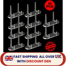 Clear Acrylic Trading Card Display Stands 10‑Pack–PSA/Graded Sports Card Holders