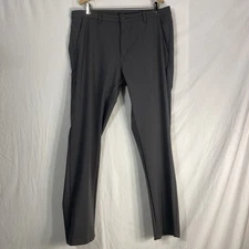 BYLT Premium Basics Everyday Slim Pants 2.0 Sz 38 x 30 Gray Tapered Stretch C1