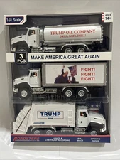 MTH RailKing 30-50122 Donald J. Trump 3 Pack Roadster Truck Vehicle Set  - New!!