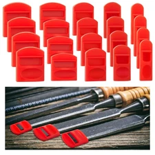 20 Pcs Soft Silicone Chisel Edge Guard Set, Silicone Chisel Tip Tool Protecto...