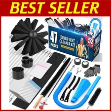 52ft Dryer Vent Cleaner Kit - Professional Cleaning Tools