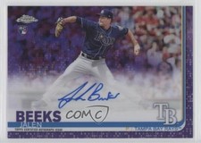 2019 Topps Chrome Rookie Purple Refractor 182/250 Jalen Beeks #RA-JBE Auto 5w7