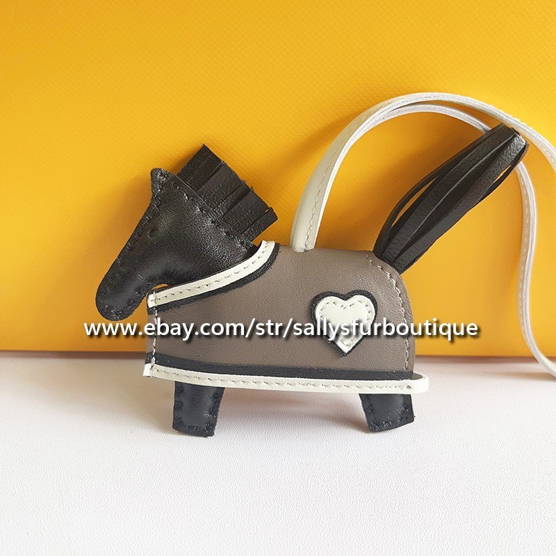 Sally's Handmade Leather Horse Bag Keychain