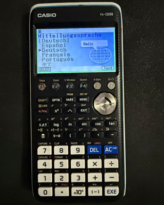 Casio fx-CG50 Grafikrechner programmierbar 12-zeilig Batterie Schutztasche s/w