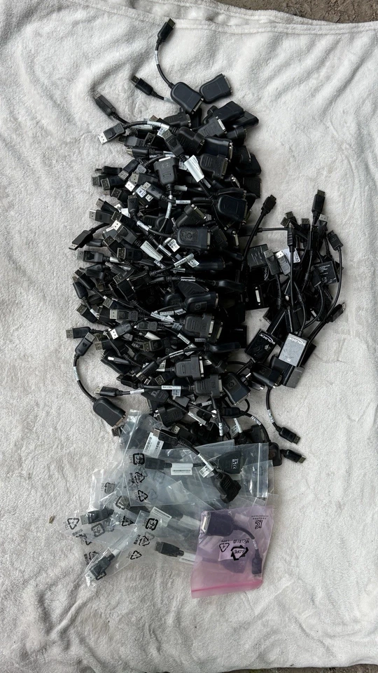 120 stk. DisplayPort auf DVI-D Adapter DP - DVI-D schwarz & Neu 43N9160 43N9159 - Bild 4 von 4