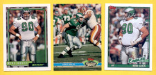 1991-1992 Topps Stadium Club MIKE GOLIC Philadelphia Eagles 3 Card Lot