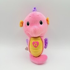 Fisher-Price Soothe  Glow Seahorse Pink Plush Toy Music, Ocean Sounds  Lights