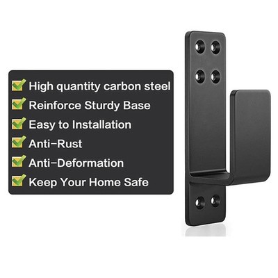 2PC Alloy Steel Safety Bar Bracket Door for barricade Security Bracket For