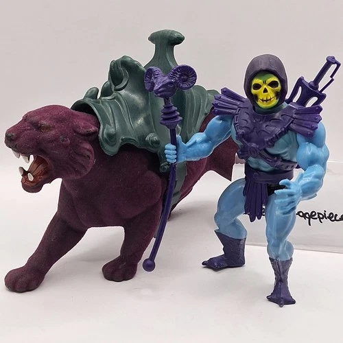 Vtg Skeletor & Panthor Motu Masters Of The Universe He-Man Figures 18-11