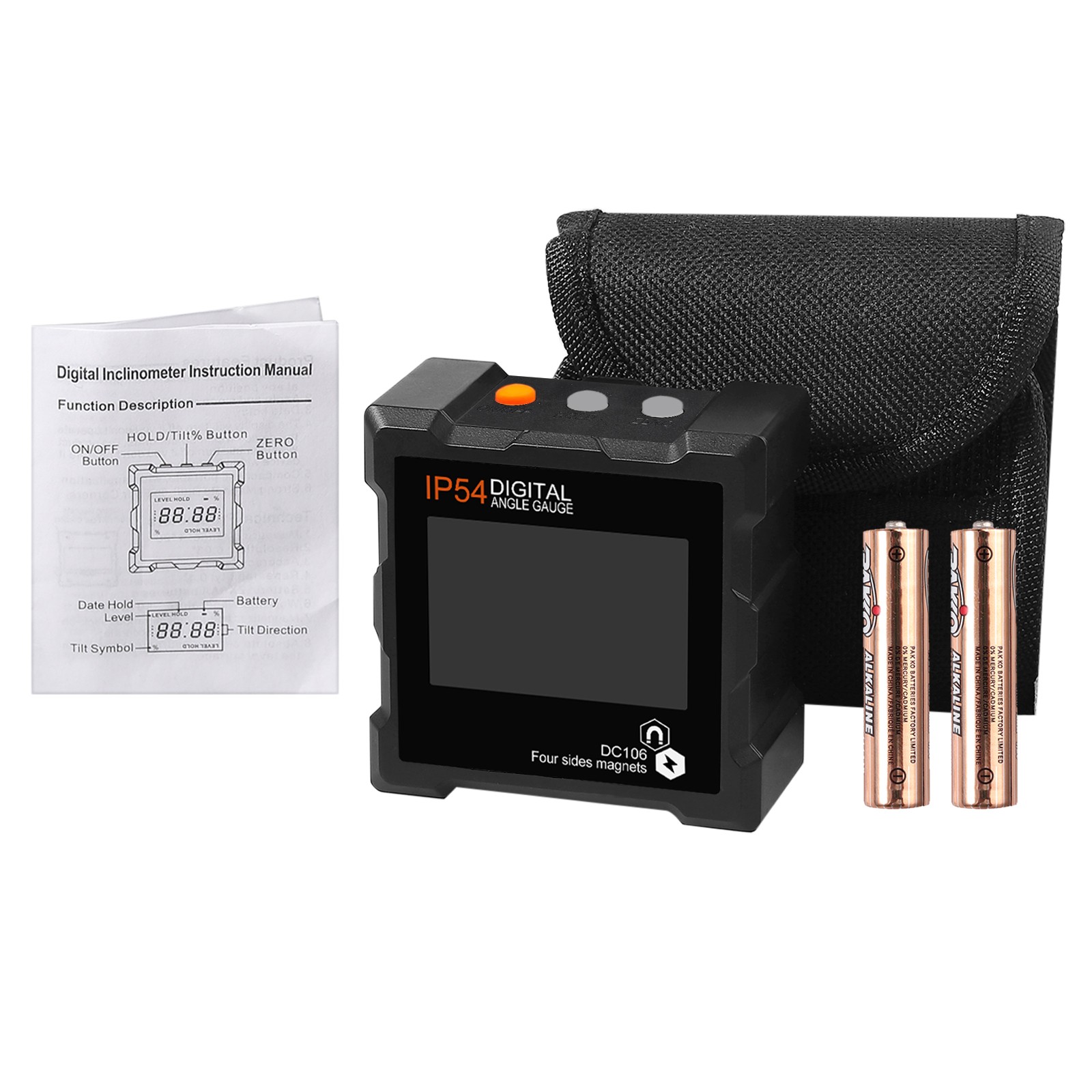 Magnet Digital Protractor Level Box Angle Finder Bevel Gauge Meter Inclinometer