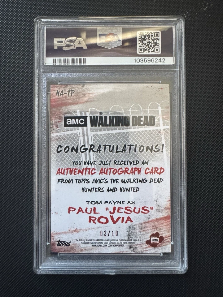 Topps The Walking Dead Jesus Autograph 3/10 - Image 2 of 2