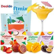 Variety Pack Cocktail & Mocktail Drink Mixer, Skinny Mixes - Water Flavoring Pac