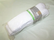 NEW Gold Toe Men's Cotton Ultra Tec Over-the-Calf Socks Pack of 3 White LARGE
