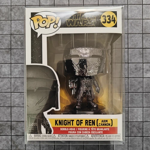 Star Wars: Knight Of Ren (Arm Cannon) #334 - Chrome Funko Pop w/Protector - NEW