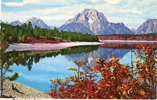 Grand Teton Range, Jackson Lake, Grand Teton National Park, Wyoming --POSTCARD