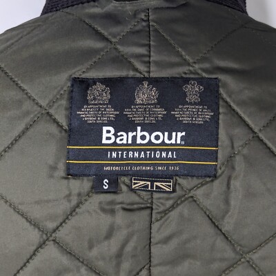 Barbour International Duke Wax Jacket SizeS Motorcycle Clothing