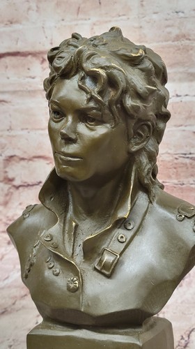 Edición Limitada Bronce EE. UU. Michael Jackson Cabeza de Músico Busto Escultura Estatua - Imagen 7 de 10