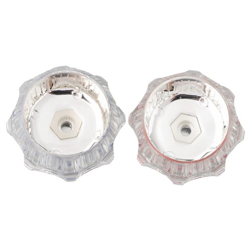 2PCS Hot +Cold Tap Top Head Cover Kitchen Replacement Heads 20 Splines 7.5mm - Picture 19 of 20