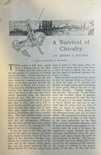 1902 France Joute a la Lance  illustrated