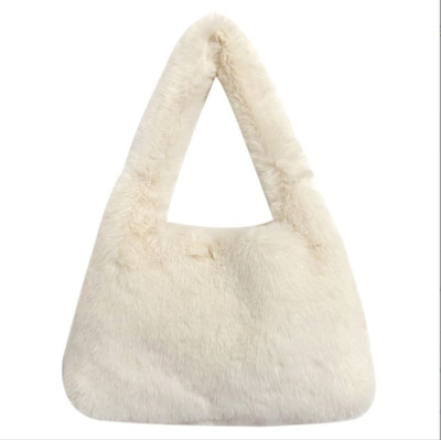 Damen Schulter Handtasche Tasche Kunstpelz Fell Flauschig Weich Modisch Bag