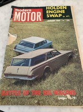 Car magazine Modern Motor 1964 January Holden Eh Wagon And Valiant