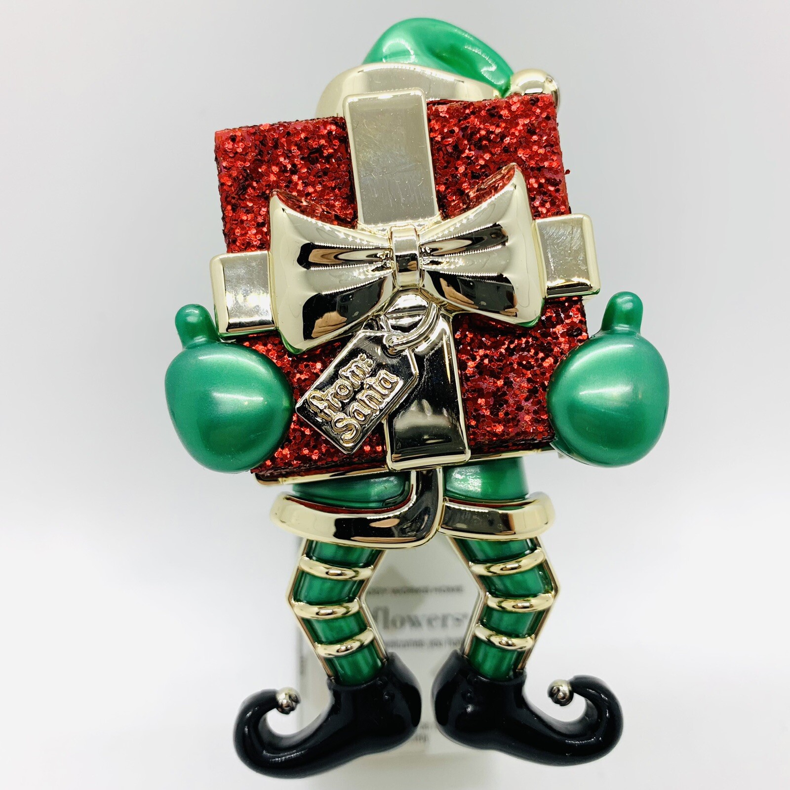 BATH & BODY WORKS ELF WITH PRESENT FROM SANTA WALLFLOWER PLUG IN CHRISTMAS-image