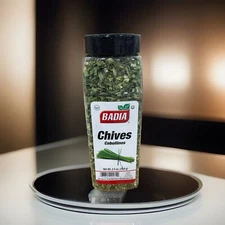 2.5 oz Bottle Badia Chives/Dehydrated/Dried/Chopped/Cebollinos/Kosher 