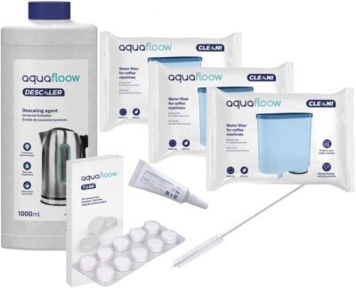 Aquafloow Rundum-Pflegeset für Kaffeevollautomaten kompatibel mit Philips Saeco