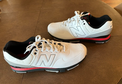 New Balance 574 Men's Golf Shoes; Red/White/Black; Size 11.5 W; New in Box