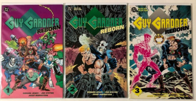 GUY GARDNER: REBORN (1992) #1-3 COMPLETE SET LOT FULL RUN LOBO GREEN LANTERN DC