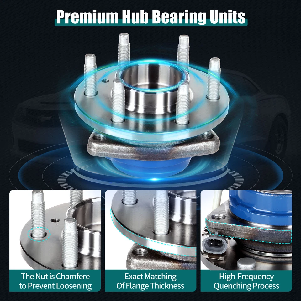 2X Rolamento de roda dianteira para 2006-2009 Chevrolet Uplander Saturn Buick Terraza - Imagem 4 de 4