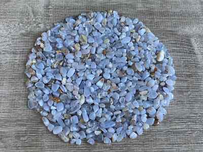 Grade A++ Blue Lace Agate Semi Tumbled Gemstone Chips 5-10mm, Wholesale  Bulk Lot