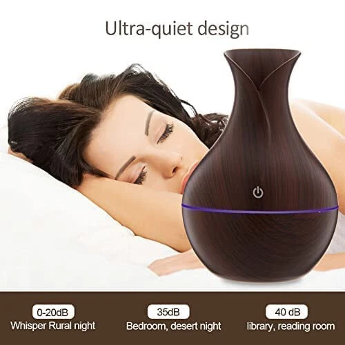 Oil diffuser Portable USB LED 7 Color Humidifier Mist Purifier for Car Home - Image 3 of 4