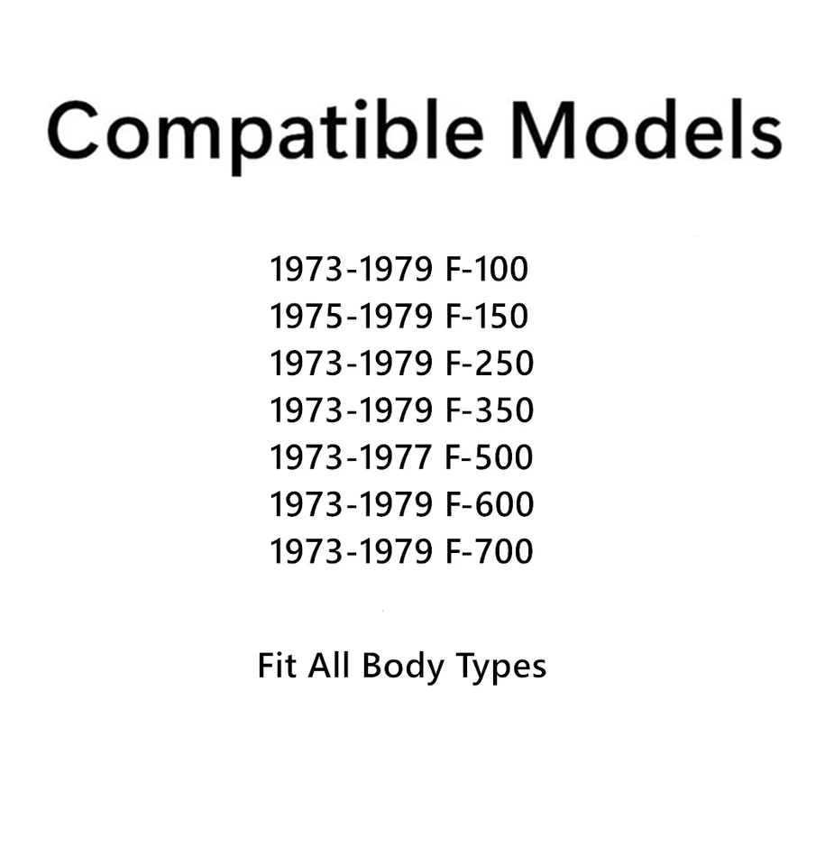 Fit 73-79 Ford F100 F150 F250 F350 F500-F700 Back Window Glass SAT. W/Gasket - Image 2 of 4