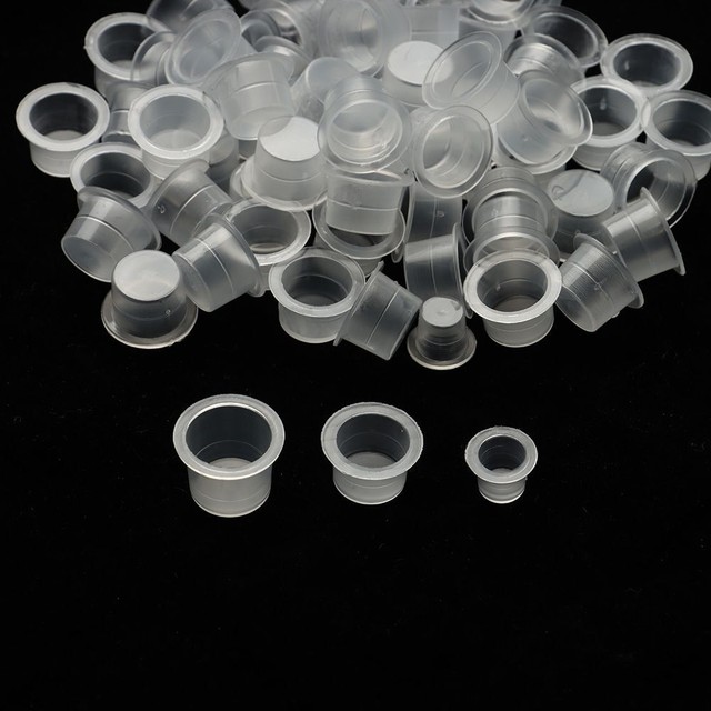 Makeup Container Holder Plastic Cups Disposable Pigment Cup Tattoo Ink Caps Makeup Container Holder Plastic Cups Disposable Pigment Cup Tattoo Ink Caps