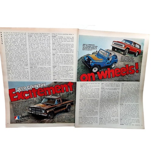 1978 Jeep Country Excitement On Wheels Vintage Print Ad 70s Original