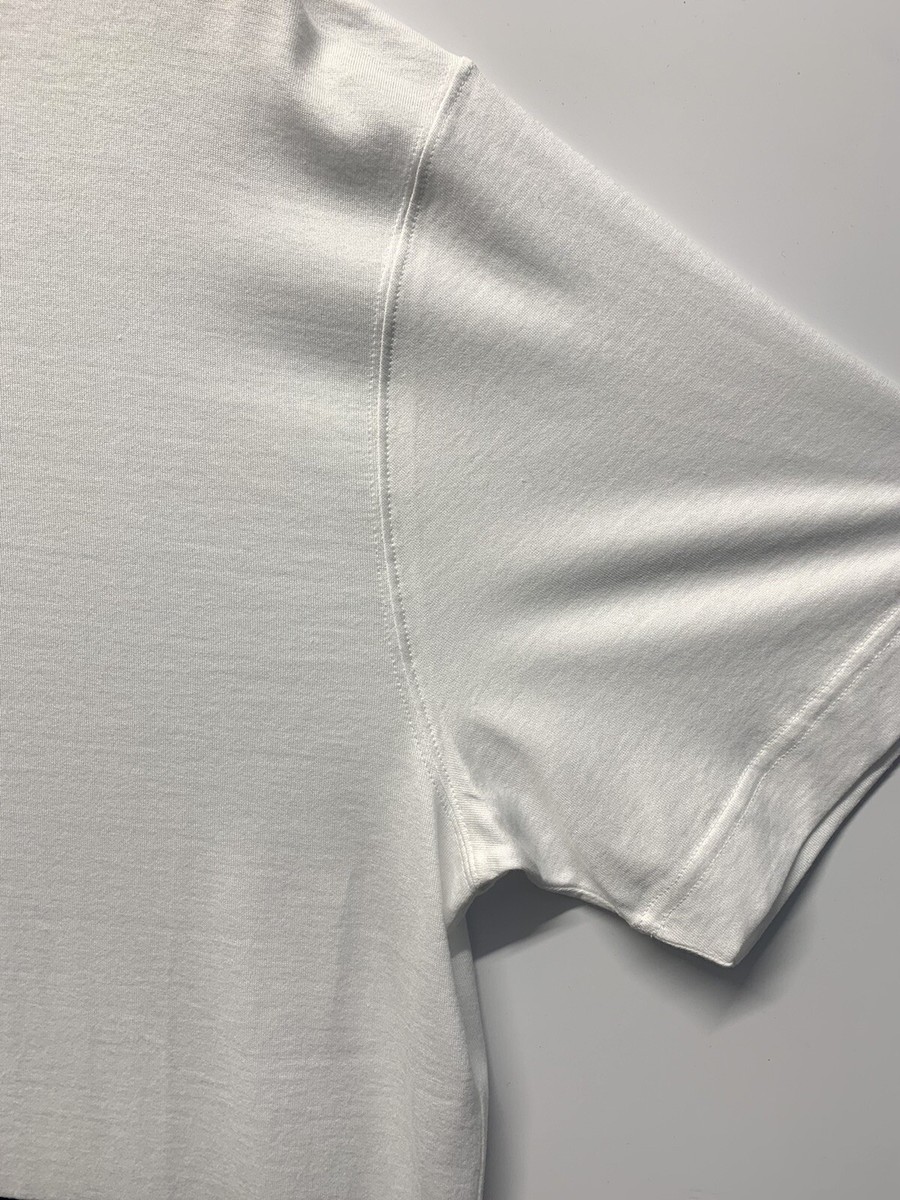 BOTTEGA VENETA White Black Panel T Shirt - Size 54 / Large BOTTEGA VENETA White Black Panel T Shirt - Size 54 / Large