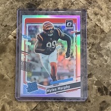 2023 Donruss Optic Silver Holo Prizm Myles Murphy #222 Rated Rookie Bengals A26